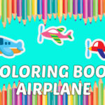 Coloring Book Airplane kids Education